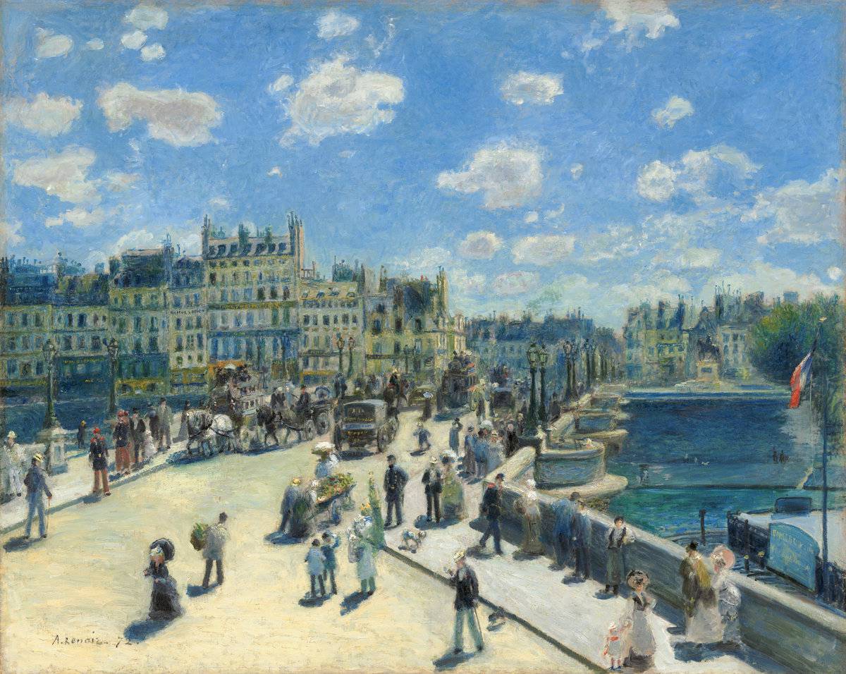 Renoir: Pont Neuf, Paris 1872