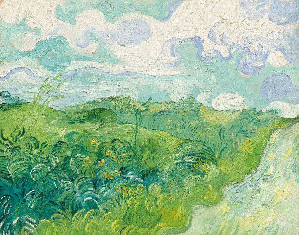 van Gogh: Green Wheat Fields, Auvers 1890